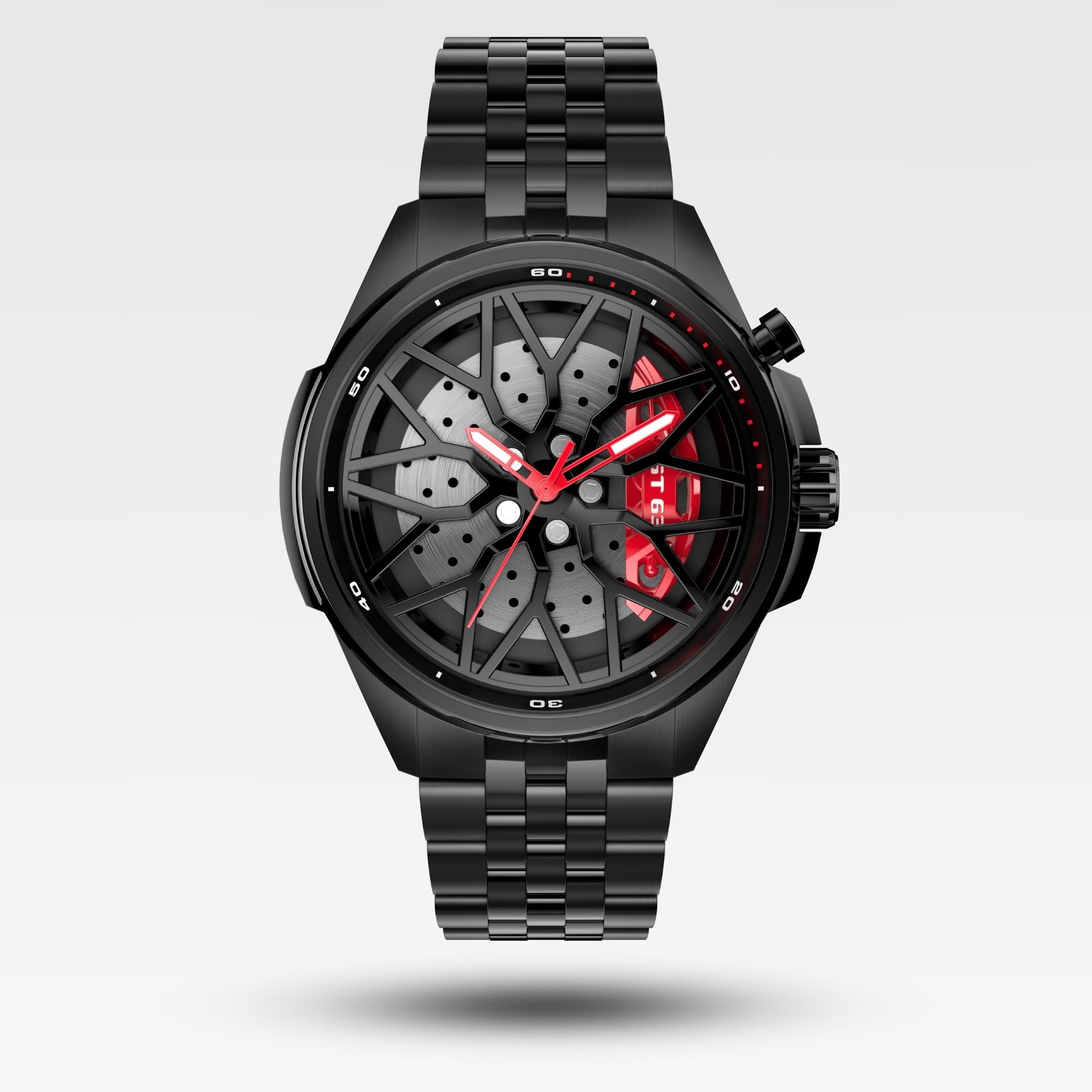 Petronas GT 63 Spinning Gyro Watch with Push brakes – Black
