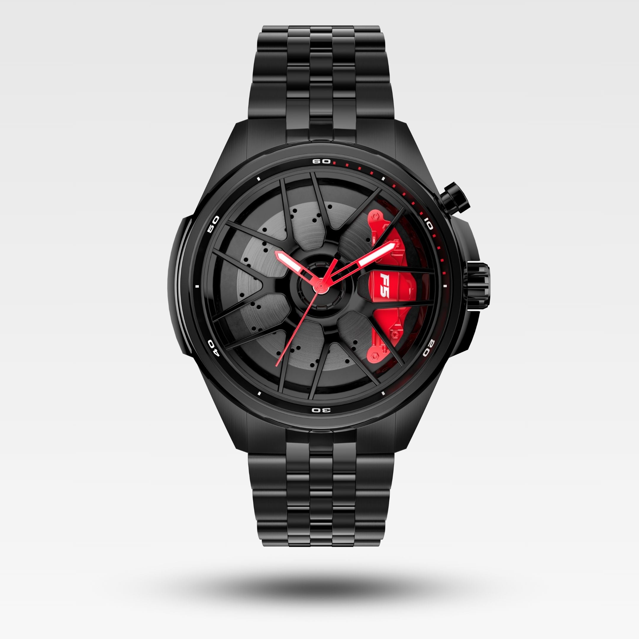 Venom F5 Spinning Gyro Watch with Push Brakes – Black